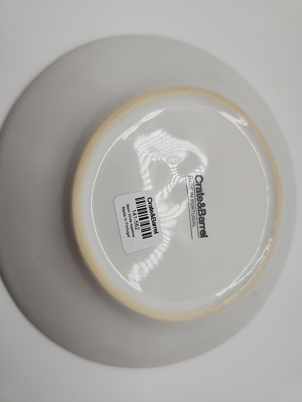 Crate & Barrel Marin White Appetizer Plate - Picture 9 of 12